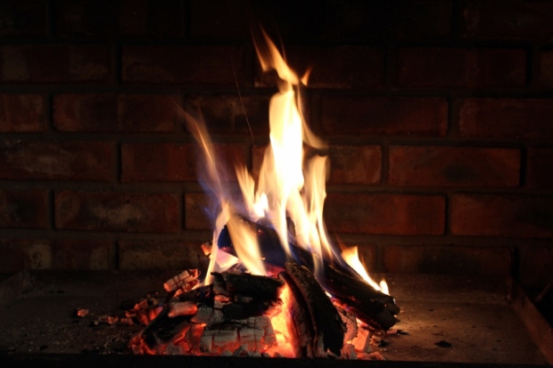 Fire for the braai, preparing the coals
